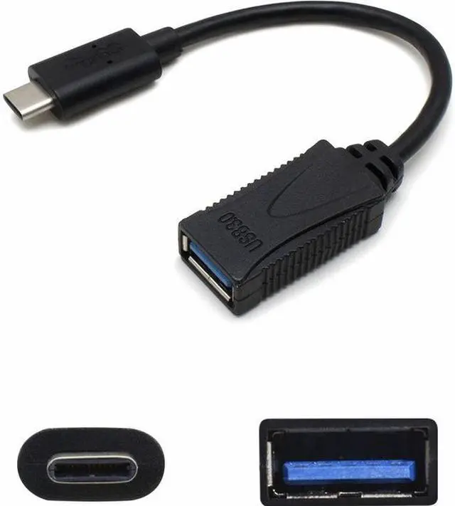 Alt view image 4 of 5 - AddOn 7in USB 3.1 (C) to USB 3.0 (A) Adapter Cable
