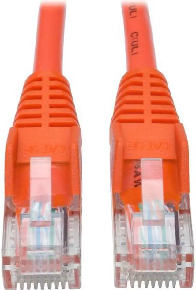 Alt view image 10 of 18 - TRIPP LITE N001-014-OR TRIPP LITE 14FT CAT5 CAT5E SNAGLESS MOLDED PATCH CABLE UTP ORANGE RJ45 M/M 14' (
