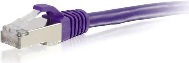 Alt view image 4 of 5 - C2G 00904 Cat6 Cable - Snagless Shielded Ethernet Network Patch Cable, Purple (8 Feet, 2.43 Meters)