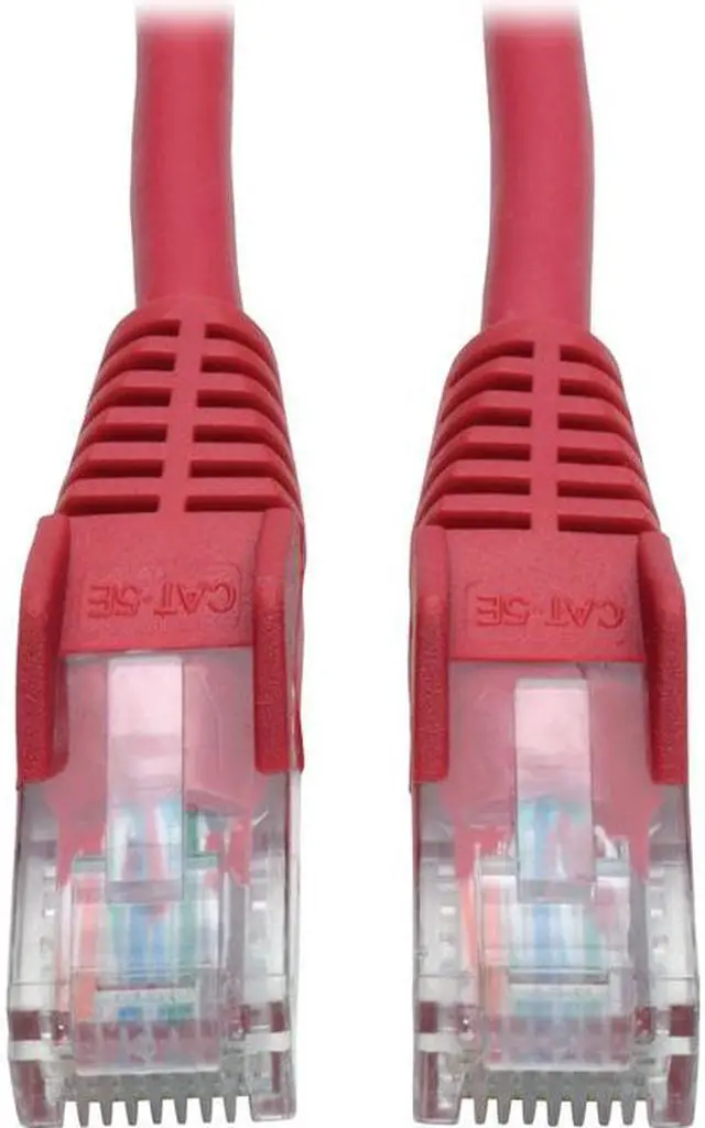 Alt view image 2 of 13 - Tripp Lite N001-006-RD Cat5e 350 MHz Snagless Molded UTP Patch Cable (RJ45 M/M), Red, 6 ft.