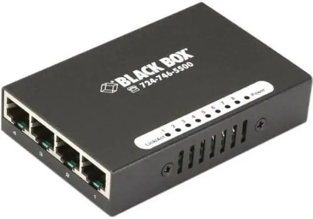 Alt view image 4 of 9 - Black Box USB-Powered 10/100 8-Port Switch