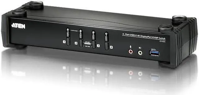 Alt view image 6 of 8 - ATEN CS1924 4-Port USB 3.0 4K DisplayPort KVMP Switch