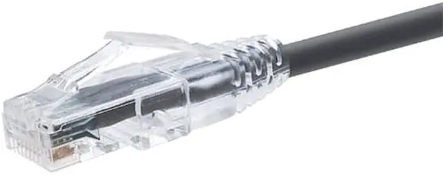 Alt view image 8 of 17 - UNIRISE 7 FOOT CAT6 SNAGLESS CLEARFIT PATCH CABLE BLACK - HIGH DENSITY CAT6 ULTR