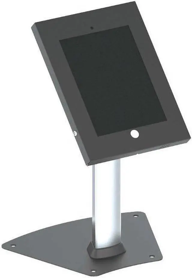 Alt view image 5 of 7 - PyleHome - Tamper-Proof Anti-Theft iPad Kiosk Safe Security Desk Table Stand, Holder, Public Display Case with Cable Management for iPads 2/3/4