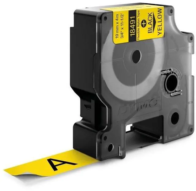 Alt view image 2 of 3 - Dymo LABEL, DYMO RHINO, YELLOW 3/4"x11.5'