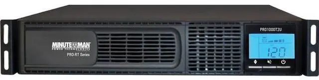 Alt view image 6 of 11 - Minuteman PRO1000RT2U PRO-RT 1000VA Tower/Rack/Wall Mountable UPS - 2U Tower/Rack/Wall Mountable - 4 Minute Stand-by - 120 V AC Input - 120 V AC Output - 8 x NEMA 5-15R Receptacle(s)