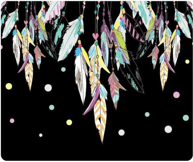 Alt view image 3 of 10 - OTM Hipster Prints Black Mouse Pad, Dream Catcher Color