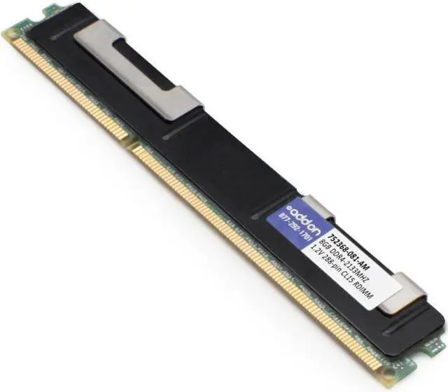 Alt view image 4 of 7 - Addon 752368-081-AM Ddr4 - 8 Gb - Dimm 288-Pin - 2133 Mhz / Pc4-17000 - Cl15 - 1.2 V - Registered - Ecc