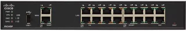 Alt view image 2 of 4 - Cisco Rv345p Router