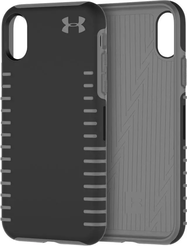 Alt view image 4 of 9 - Under Armour UA Protect Grip Case for iPhone X/XS - Black/Graphite