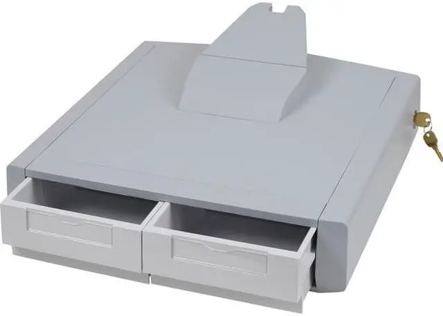 Alt view image 3 of 4 - Ergotron 97-988 Styleview Primary Storage Drawer, Double - Mounting Component ( Drawer Module ) - Lockable - Medical - Gray, White - Cart Mountable