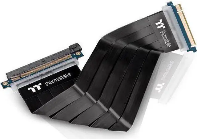 Alt view image 8 of 20 - Thermaltake AC-045-CN1OTN-C1 TT Premium PCI-E x16 3.0 Extender Riser Cable 300mm Graphic Cards - Black