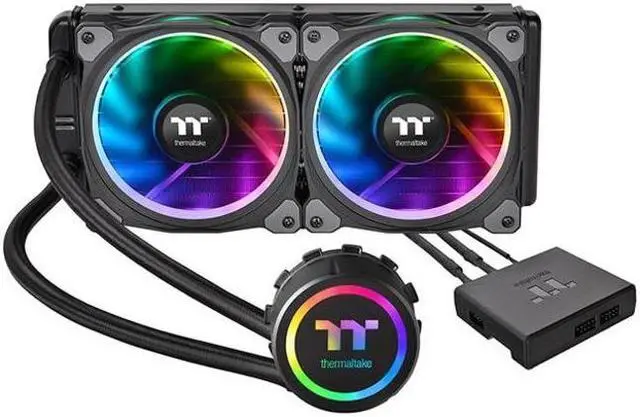 Alt view image 14 of 14 - Thermaltake Floe Riing RGB 240 TT Premium Edition Floe Riing RGB 240 TT Premium Edition Water Cooler