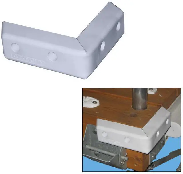Alt view image 4 of 4 - DOCK EDGE PROTECT CORNER HD 16" PVC DOCK BUMPER 1059-F
