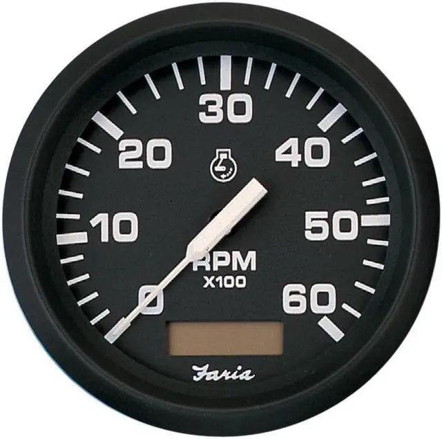 Alt view image 5 of 5 - Faria Beede Instruments 32832 Tachometer w/ Hourmeter 6000 Rpm