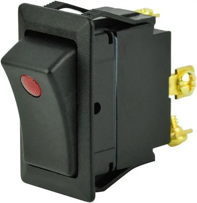 Alt view image 7 of 7 - BEP SPST Rocker Switch - 1-LED - 12V - ON/OFF