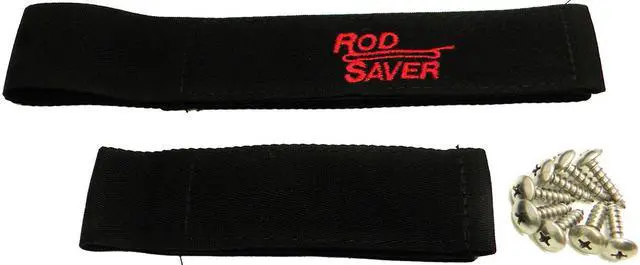 Alt view image 2 of 6 - Rod Saver 10/6RS Original Marine Rod Saver Set with 10-Inch and 6-Inch Straps, 2-Pieces, Black Finish
