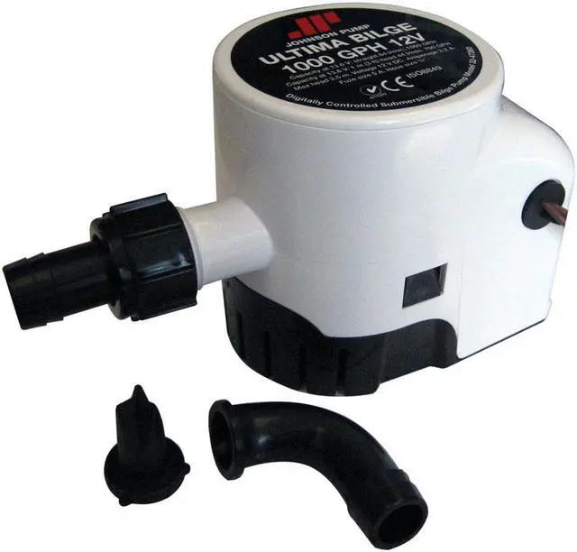 Alt view image 2 of 7 - JOHNSON PUMP ULTIMA BILGE 1000 GPH 3/4" HOSE DURA PORT