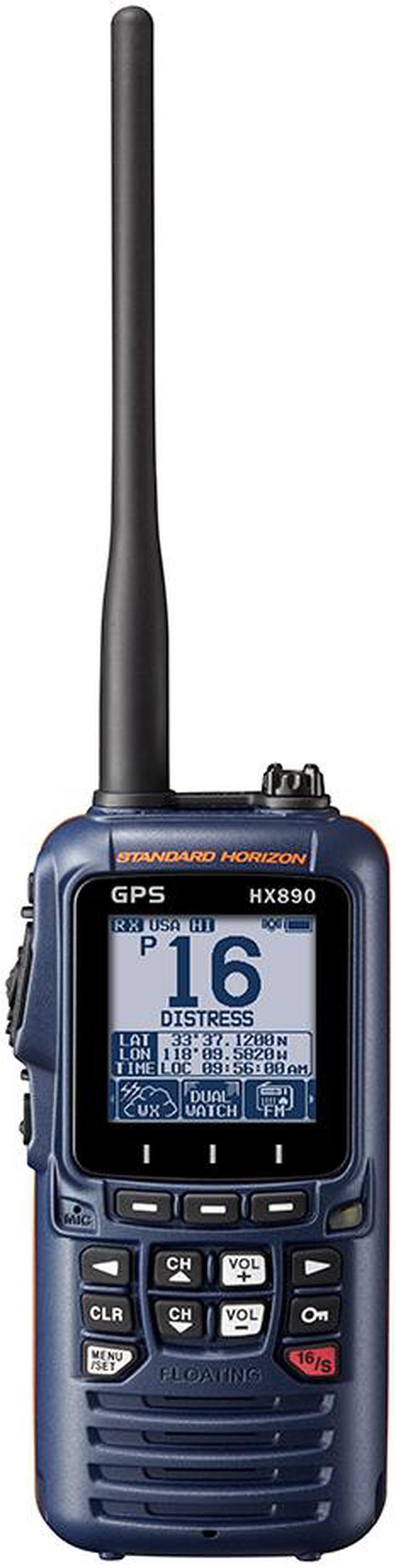 Standard Horizon HX890NB Vhf-hh, Watt, W/gpsfm Rcvr, Blue