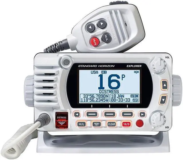 Alt view image 4 of 7 - VHF, Optional 2nd Station, w/GPS, White