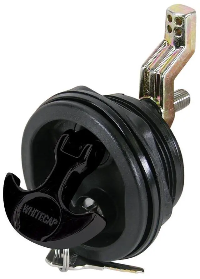 Alt view image 9 of 9 - WHITECAP T-HANDLE LATCH BLACK/BLACK NYLON LOCKING