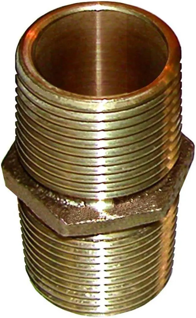 Alt view image 2 of 7 - Groco PN-1500 Bronze Pipe Nipple
