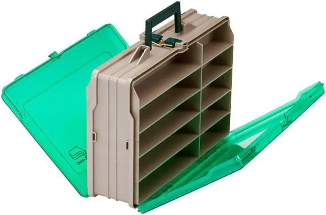 Alt view image 2 of 6 - Plano Double-Sided 19-Compartment Satchel - Sandstone &Amp; Green