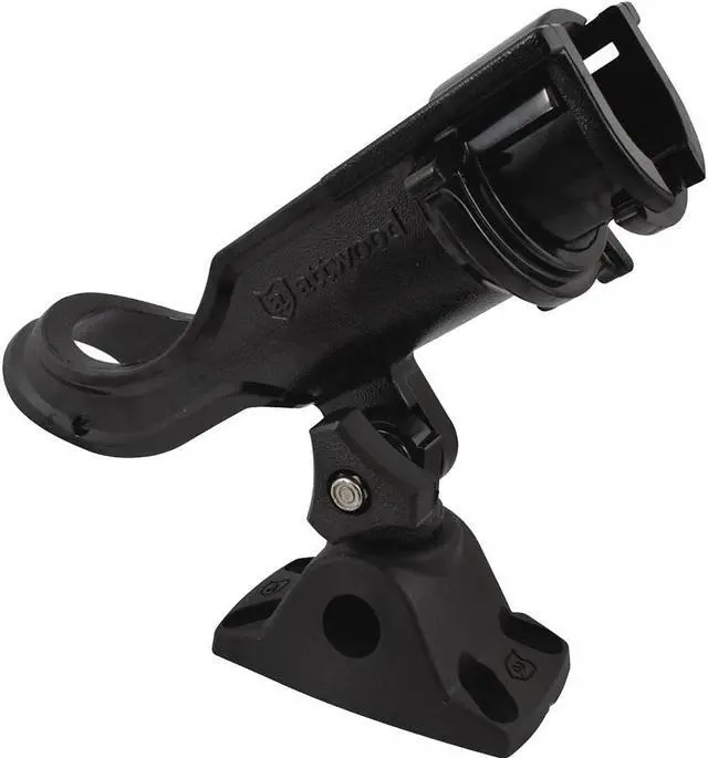 Alt view image 7 of 7 - ATTWOOD MARINE ATTWOOD HEAVY DUTY ADJUSTABLE ROD HOLDER WITH COMBO MOUNT 5009-4