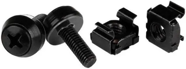 Alt view image 3 of 6 - These High-Quality M5 X 12Mm Screws And Cage Nuts Make It Easy To Mount Equipmen