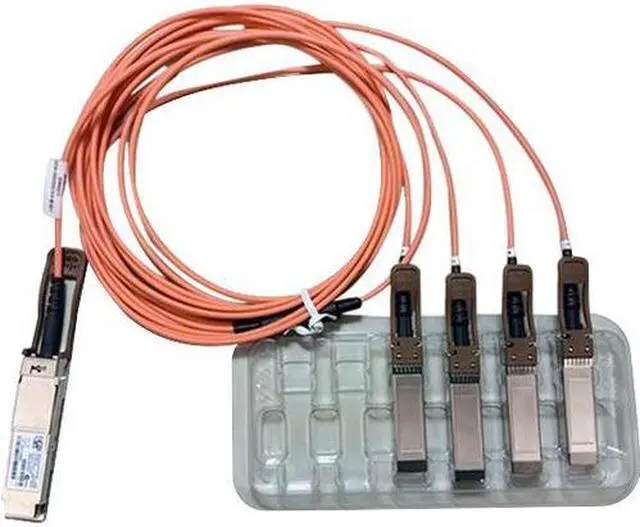 Alt view image 2 of 3 - Axiom QSFP-4X10G-AOC3M-AX 3 m 40GBASE-AOC QSFP Plus to 4 SFP Plus Active Optical Cable for Cisco