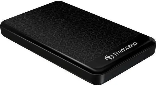 Alt view image 4 of 12 - Transcend StoreJet 25A3 2 TB Portable Hard Drive - 2.5" External - SATA - Black