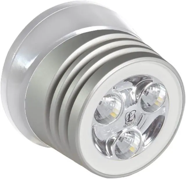 Alt view image 2 of 11 - LUMITEC ZEPHYR DECK LIGHT WHITE LED WHITE BASE BRUSHED FINISH 12/24V