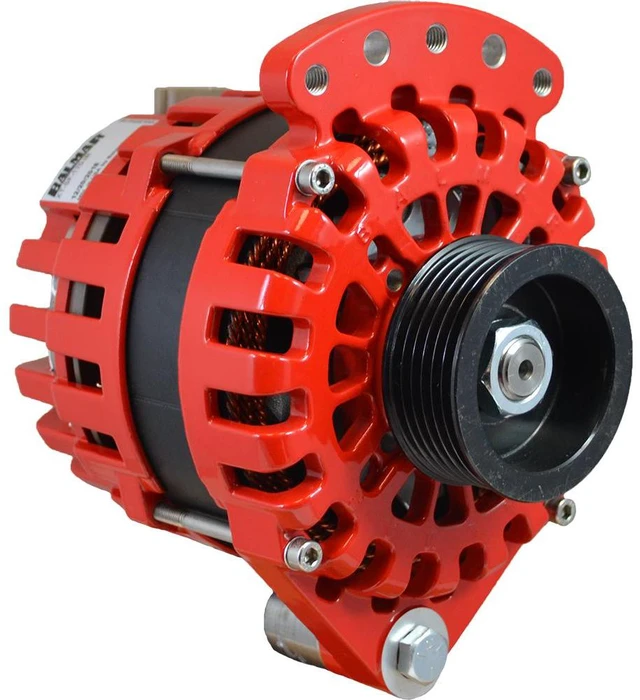 Alt view image 5 of 6 - Balmar Alternator 170 Amp, 12V Single Foot Internal Regulator K6 Pulley