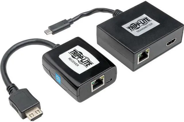 Alt view image 8 of 9 - Tripp Lite USB C to HDMI Over Cat6 Extender Kit w/ PoC USB 3.1 1080p 150ft