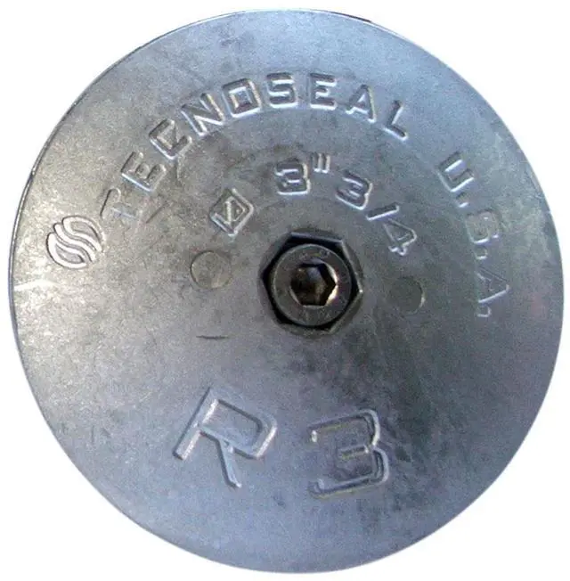 Alt view image 7 of 7 - TECNOSEAL R3AL RUDDER ANODE ALUMINUM 3-3/4" DIAMETER