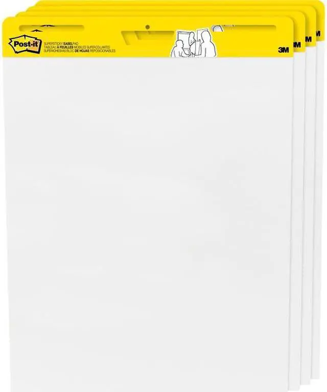 Alt view image 2 of 2 - Post-it Plain Easel Pad with 120 Sheets, 25" x 30" White 559 VAD 4PK