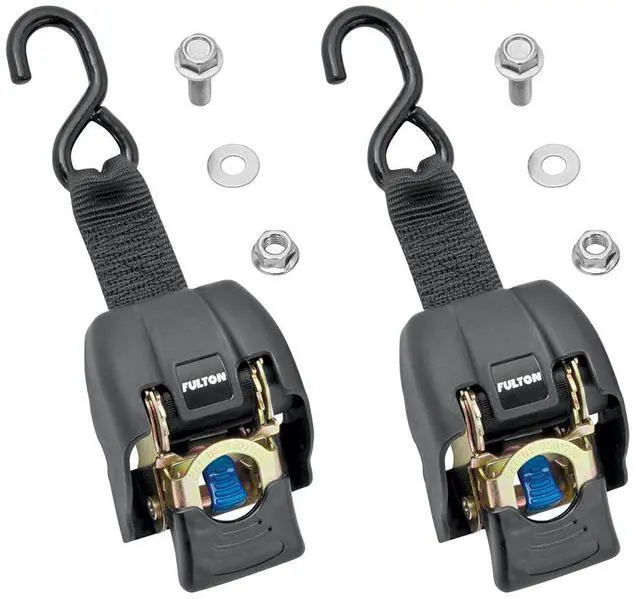 Alt view image 7 of 7 - Fulton Transom Ratchet Tie Down - 2" x 43" - 2-Pack