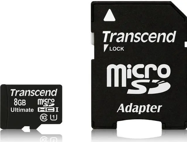 Alt view image 4 of 8 - Transcend Ultimate 8 GB microSD High Capacity (microSDHC) - 1 Card