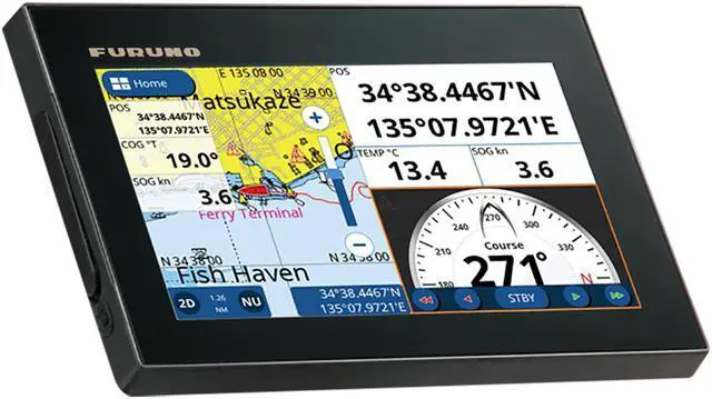 Alt view image 2 of 10 - Furuno GP1871F GPS/Fishfinder w/ 7" Wide Color Multi Touch LCD Display