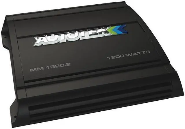 Alt view image 7 of 9 - Autotek MM1220.2 Mean Machine 1200-Watt 2-Channel Bridgeable Amp