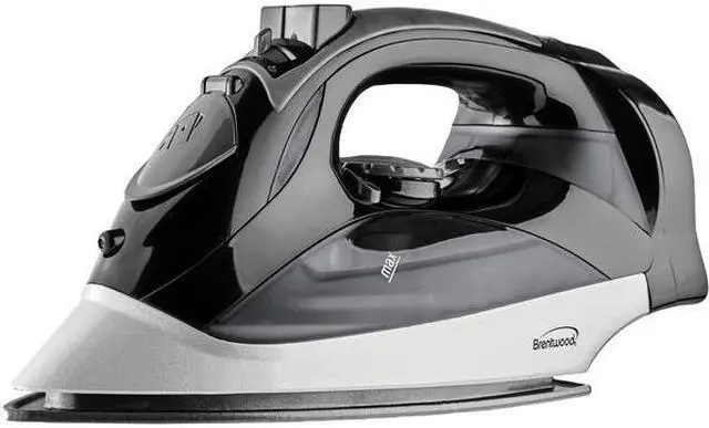 Alt view image 5 of 10 - Brentwood MPI-90B Power Stainless Steam Iron with Auto Shut-Off  Black