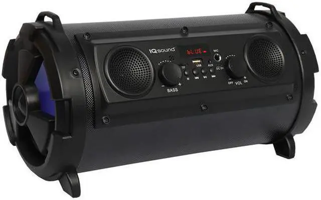 Alt view image 7 of 14 - Supersonic IQ-1525BT-BK Wireless Bluetooth Speaker (Black)