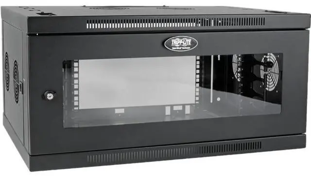 Alt view image 2 of 7 - Tripp Lite SmartRack SRW6UDPGVRT Rack Cabinet