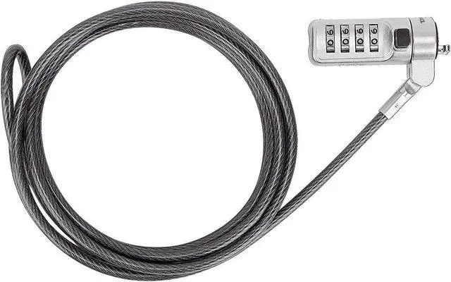 Alt view image 12 of 20 - Targus DEFCON Cable Lock - Resettable - Galvanized Steel - 6.50 ft - For Notebook - ASP66GLX