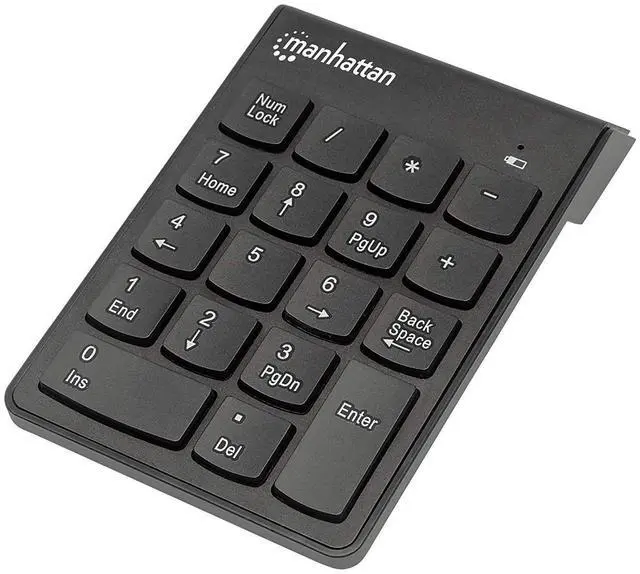 Alt view image 11 of 19 - NUMERIC WIRELESS USB KEYPAD, WITH USB MICRO RECEVIER, 18 FULL-SIZE KEYS, BLACK .