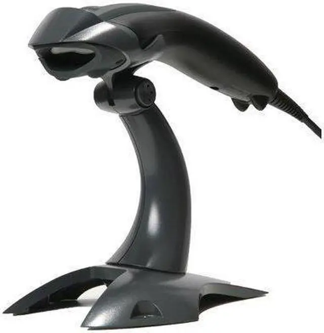Alt view image 2 of 4 - Honeywell Voyager 1400g Wired General Duty Laser Barcode Scanner, Omni-directional, 1D, PDF, 2D, RS232/USB/KBW/IBM, Black, USB Kit w/ Stand - 1400G2D-2USB-1