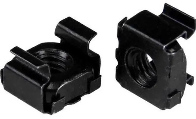 Alt view image 2 of 3 - StarTech.com M5 Cage Nuts - 50 Pack, Black - M5 Mounting Cage Nuts for Server Rack & Cabinet - Cage Nut - Steel - Black - 1 Pack