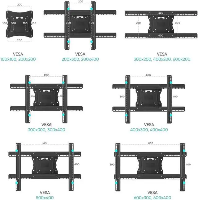 Alt view image 5 of 8 - ONKRON TV Wall Mount with Swivel and Tilt for Most 40-75 Inch TV up to 150 lbs, Full Motion TV Mount with Articulating Arms (28" Extension), TV Bracket Max VESA 600x400mm, 16 inch Studs (M7L) Black