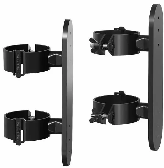 Alt view image 3 of 5 - ONKRON Power Strip Surge Protector Mounting Bracket for TS1881 TV Stand Column Diameter 50 mm (APS1881) Black