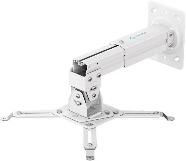 Main image of ONKRON Universal Ceiling Projector Mount Height Adjustable Mounting Bracket up to 22 LBS White K3A